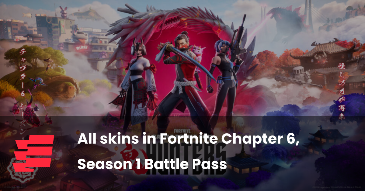 All skins in Fortnite Chapter 6, Season 1 Battle Pass esports.gg